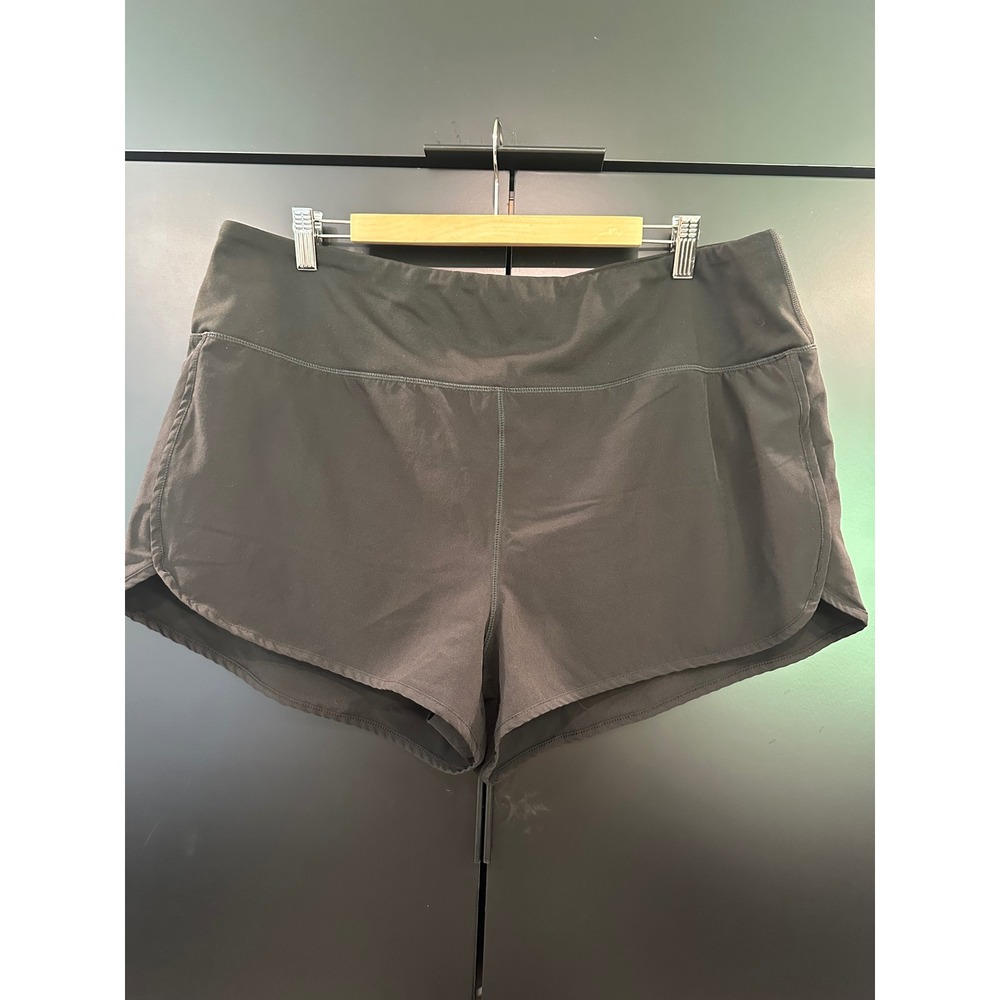 Gaiam Women Black Active Running Yoga Shorts XXL TB0020HB